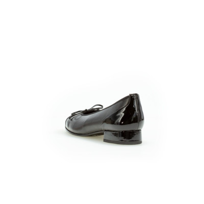 Gabor ballerina op hak | 06.102.67 zwart | Krisman & Westeneng