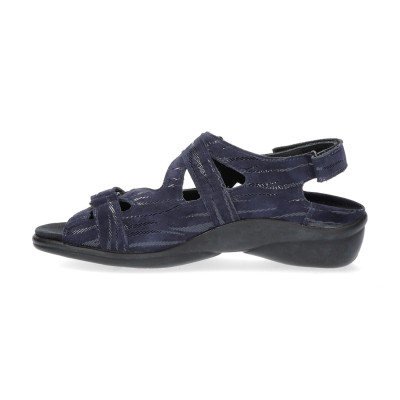 Durea sandaal 7258 blauw H-wijdte bij Krisman & Westeneng