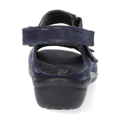Durea sandaal 7258 blauw H-wijdte bij Krisman & Westeneng