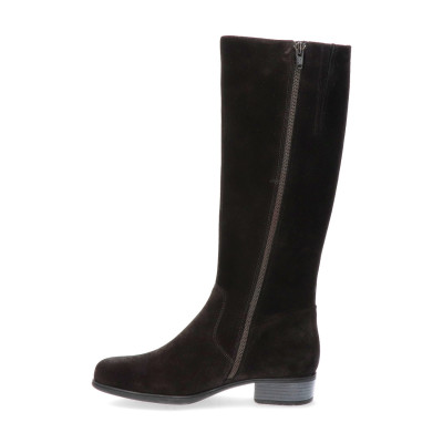 Durea lange laars 9644 zwart suede H wijdte bij Krisman & Westeneng