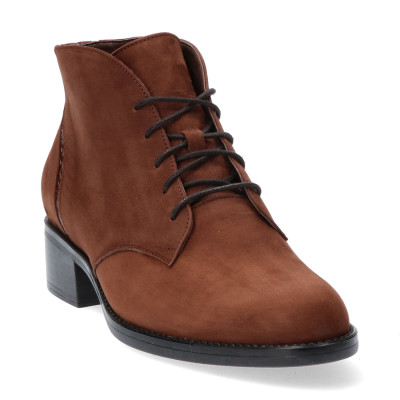 Durea veterlaarsje 9738 whisky suede H-wijdte bij Krisman & Westeneng