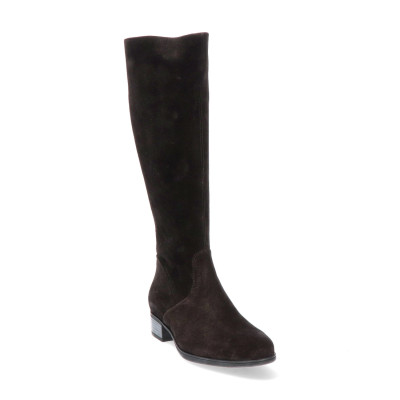 Durea lange laars 9644 zwart suede E-wijdte bij Krisman & Westeneng