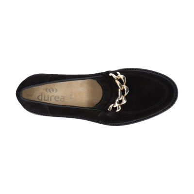 Durea instapper 5748 zwart suede bij Krisman & Westeneng