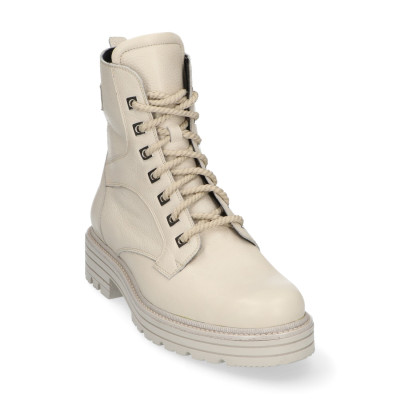 Durea veterlaars 9758 beige leer, wijdte G bij Krisman & Westenegn