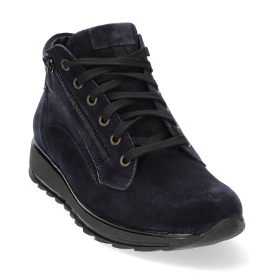 Blauw Durea veterboot 9763 H-wijdte bij Krisman & Westeneng