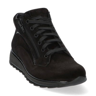 Durea zwart boot 9763 zwart suede G-wijdte bij Krisman & Westeneng