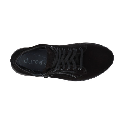 Durea zwart boot 9763 zwart suede G-wijdte bij Krisman & Westeneng