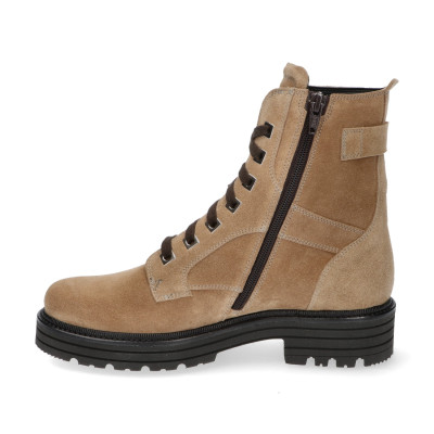 Durea E-wijdte veterlaars 9758 beige bij Krisman & Westeneng