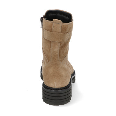 Durea E-wijdte veterlaars 9758 beige bij Krisman & Westeneng