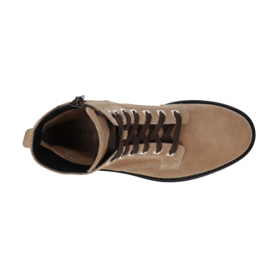 Durea E-wijdte veterlaars 9758 beige bij Krisman & Westeneng