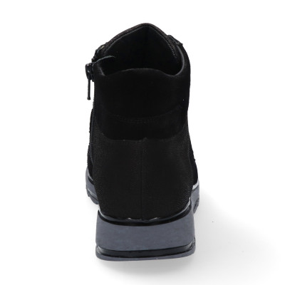 Zwart Durea veterboot 9684 H-wijdte bij Krisman & Westeneng