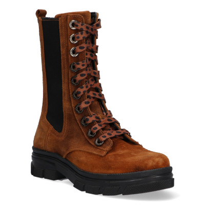 Twins veterlaars 322675 cognac suede wijdte 5 bij Krisman & Westeneng