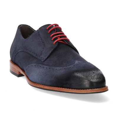 Gijs geklede veterschoen K-wijdte 2062 blauw bij Krisman & Westeneng