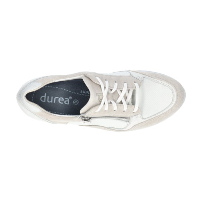 Durea sneaker  6262 offwhite wijdte H bij Krisman & Westeneng