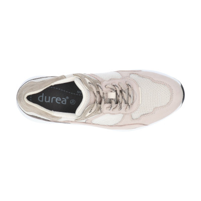 Durea dames sneaker 6283 | kleur 0472 beige | wijdte H