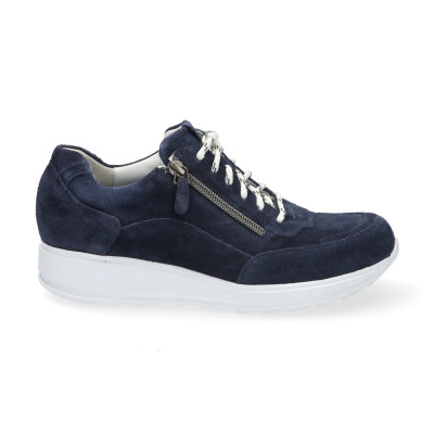 Durea E-wijdte sneaker 6263 blauw bij Krisman & Westeneng