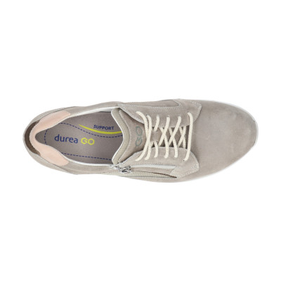 Durea Go 6271 taupe sneaker wijdte H bij Krisman&Westeneng