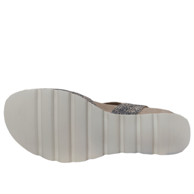 Durea sandaal 7404 taupe H-wijdte bij Krisman&Westeneng