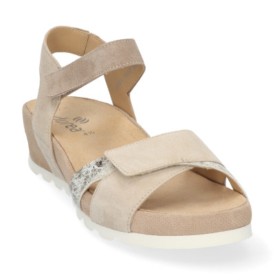 Durea sandaal 7403 beige wijdte H bij Krisman&Westeneng