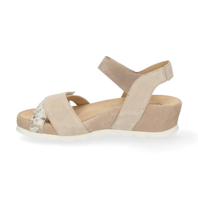 Durea sandaal 7403 beige wijdte H bij Krisman&Westeneng