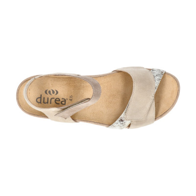 Durea sandaal 7403 beige wijdte H bij Krisman&Westeneng