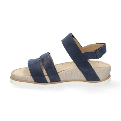 Durea sandaal 7416 wijdte K blauw bij Krisman&Westeneng
