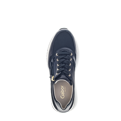 Gabor blauwe sneaker wijdte H 46.448.36 bij Krisman&Westeneng