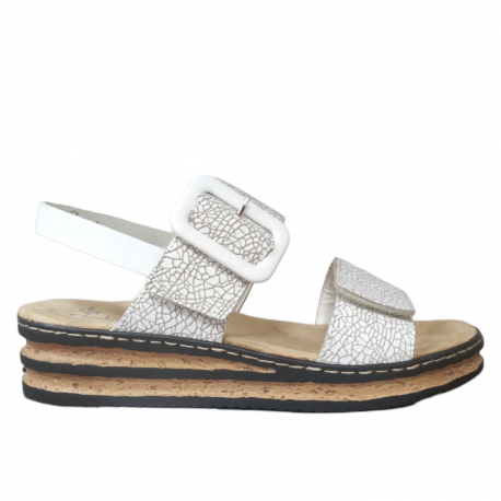 Rieker damessandaal plat 62950