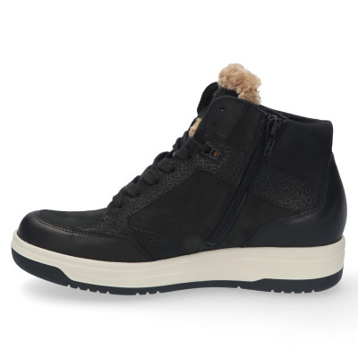 Durea veterboot zwart wijdte H 9781 bij Krisman&Westeneng