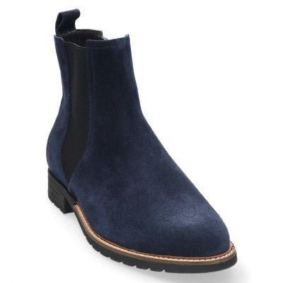 Durea blauw suede laarsje H-wijdte 9775 bij Krisman&Westeneng