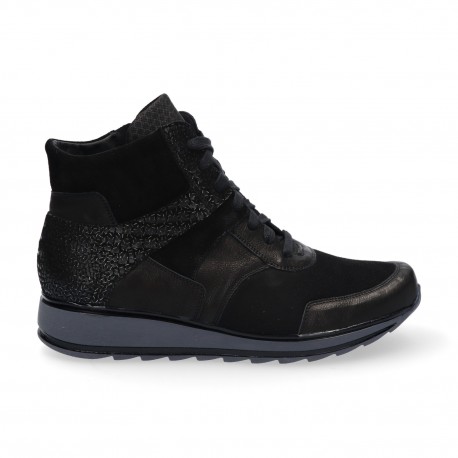 Durea dames hoge veterschoen 9745 685