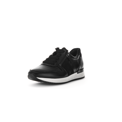 zwart leer  Gabor sneaker 33.420.27   bij Krisman&Westeneng