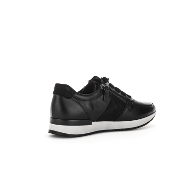 zwart leer  Gabor sneaker 33.420.27   bij Krisman&Westeneng