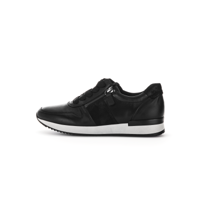 zwart leer  Gabor sneaker 33.420.27   bij Krisman&Westeneng