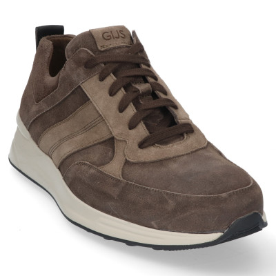 Gijs sneaker wijdte H taupe suede 2120 bij Krisman&Westeneng