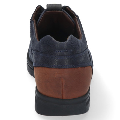 Gijs sneaker wijdte K d.blauw/cognac 2054 bij Krisman&Westeneng