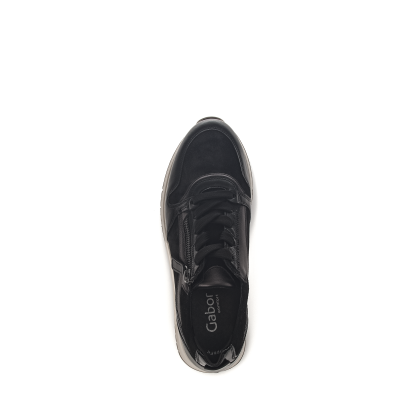 Gabor zwarte sneaker wijdte H 36.446.17 bij Krisman&Westeneng