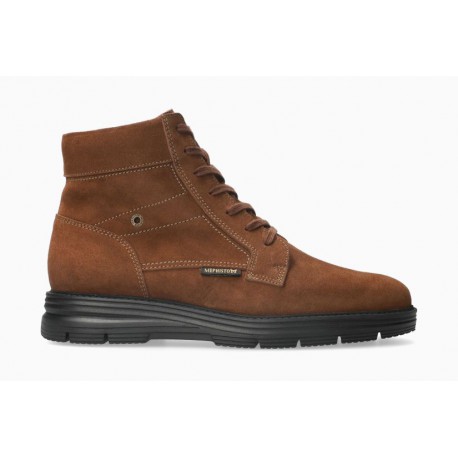 Mephisto hoge veterschoen bruin suede Cameron bij Krisman&Westeneng