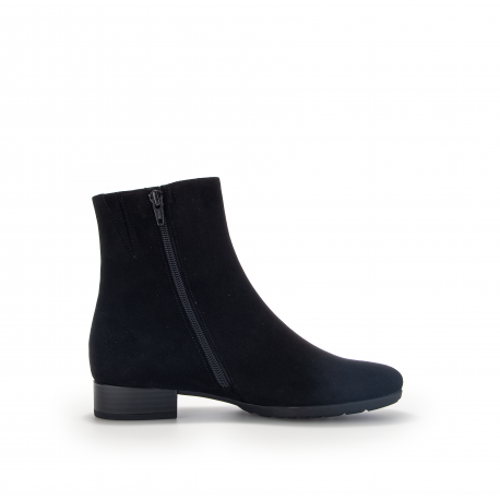 Gabor laarsje zwart suede  H-wijdte 32.711.47 bij Krisman&Westeneng