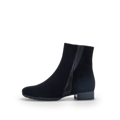Gabor laarsje zwart suede  H-wijdte 32.711.47 bij Krisman&Westeneng