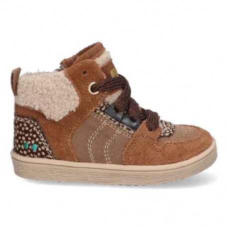 Bunnies bruin suede veterboot Paxscal Pit bij Krisman&Westeneng