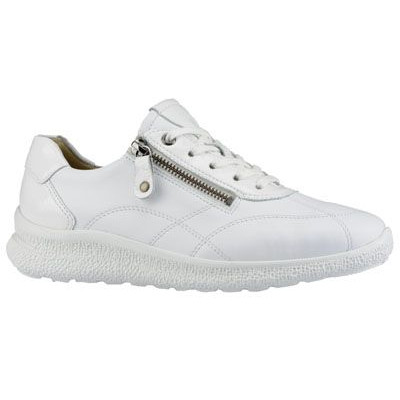 Hartjes wijdte K witte leren sneaker 162.1602 bij Krisman&Westeneng