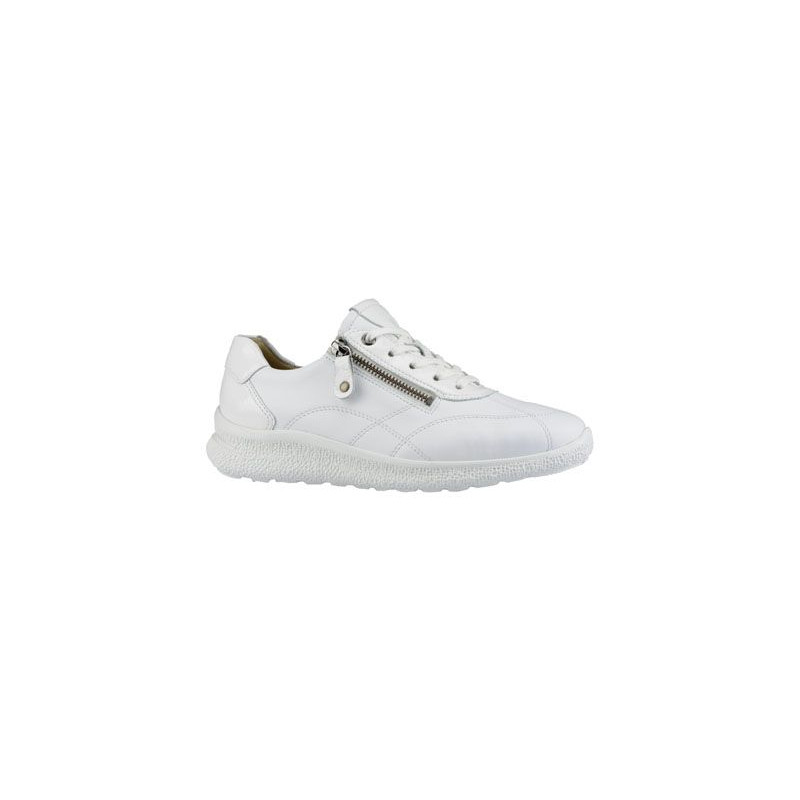 Hartjes wijdte K witte leren sneaker 162.1602 bij Krisman&Westeneng