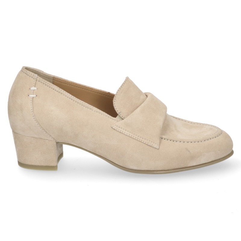 Durea pump l.taupe suede wijdte H 5751 bij Krisman&Westeneng