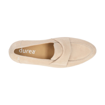 Durea pump l.taupe suede wijdte H 5751 bij Krisman&Westeneng