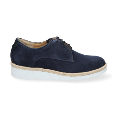 Durea blauw veterschoen wijdte H 6191 8443 bij Krisman&Westeneng