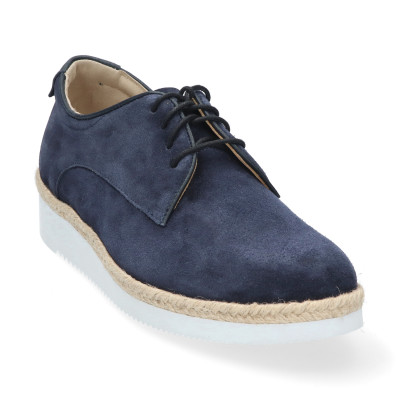 Durea blauw veterschoen wijdte H 6191 8443 bij Krisman&Westeneng