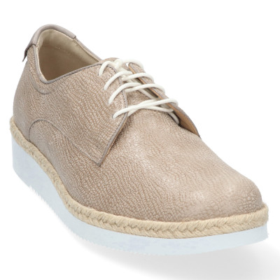 taupe Durea veterschoen 6191.0856 wijdte H bij Krisman&Westeneng