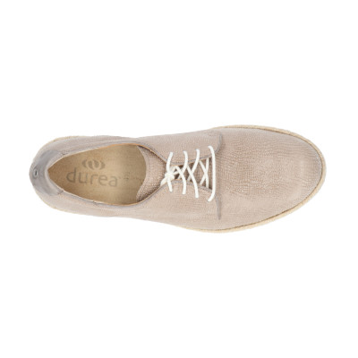 taupe Durea veterschoen 6191.0856 wijdte H bij Krisman&Westeneng