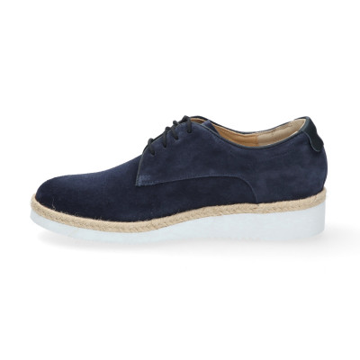 Durea veterschoen blauw wijdte K 6191478 bij Krisman&Westeneng